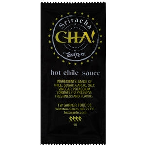 Texas Pete Cha Sriracha Hot Chile Sauce Hot Sauce Single Serve-200 Each