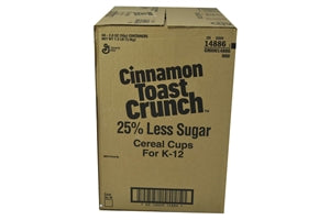Cinnamon Toast Crunch 25% Less Sugar Single Serve Cereal-2 oz.-60/Case