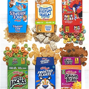 Kellogg Total Assortments Cereal Boxes Variety Pack-72 Count-1/Case