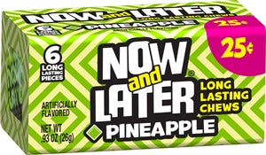 Now & Later Pineapple Chews-0.93 oz.-12/Case