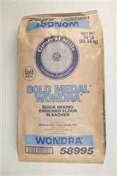 Gold Medal Wondra Quick Mixing Enriched Bleached Malted Flour-50 lb.