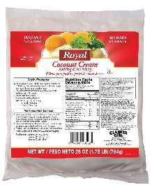 Royal Coconut Creme Flavored Instant Pudding Mix & Pie Filling-28 oz.-12/Case
