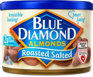 Blue Diamond Almond Roasted & Salted 6Oz-6 oz.-12/Case