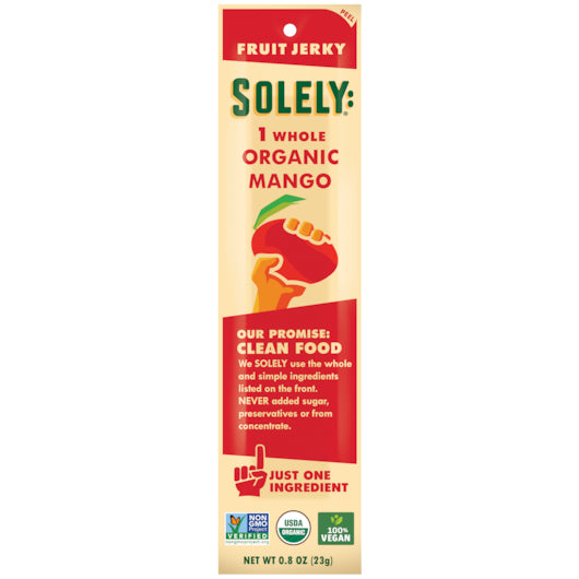 Solely Fruit Jerky Mango-0.8 oz.-12/Box-6/Case