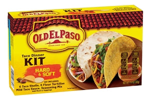 Old El Paso Hard And Soft Taco Dinner Kit-11.4 oz.-12/Case