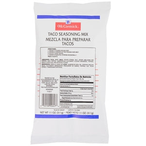 Mccormick No Msg Added Taco Seasoning Pouch-9 oz.-6/Case