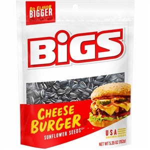 Bigs Sunflower Seeds Cheeseburger-5.35 oz.-12/Case