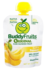 Buddy Fruits Pure Blended Banana Snack-3.2 oz.-18/Case