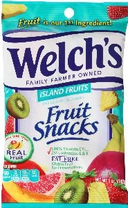 Welch's Island Fruits Fruit Snacks-5 oz.-12/Case