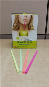 Goldmax Straws Straight Unwrapped Neon Giant 8"-400 Each-6/Case
