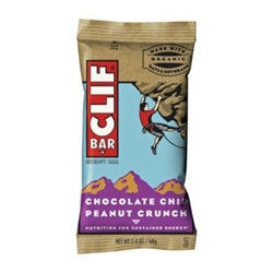 Clif Chocolate Chip Peanut Crunch Snack Bar-2.4 oz.-12/Box-16/Case