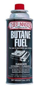 Chef-Master 8 oz. Butane Fuel Canister-12 Each-1/Case