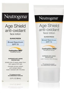 Neutrogena Age Shield Face Sunscreen Spf70 Lotion-3 fl oz.-3/Box-4/Case