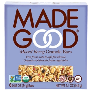 Madegood Mixed Berry Granola Snack Bar-6 Count-6/Case