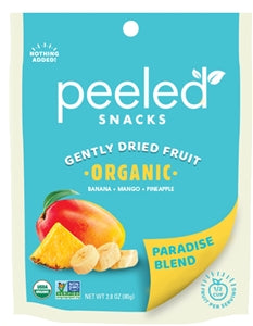 Peeled Snacks Paradise Blend Organic Dried Fruitâ Â-2.8 oz.-12/Case