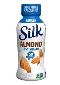 Silk Aseptic Less Sugar Vanilla Almond Milk-10 fl oz.s-12/Case