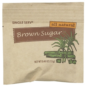 Single Serv Brown Sugar Packets-13 Gram-96/Case