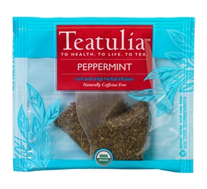 Teatulia Organic Teas Peppermint Premium Tea-50 Count-1/Case