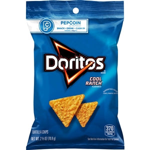 Doritos Cool Ranch Tortilla Chips-2.5 oz.-24/Case