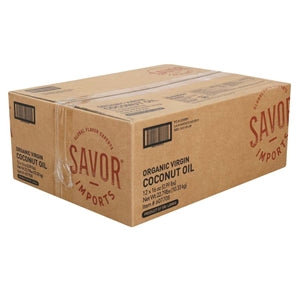 Savor Imports Organic Coconut Oil-16 oz.-12/Case