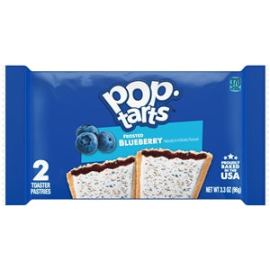 Kellogg's Pop-Tart Frosted Blueberry Two Count-3.3 oz.-6/Box-12/Case