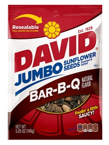 David Bbq Sunflower Seeds-5.25 oz.-12/Case