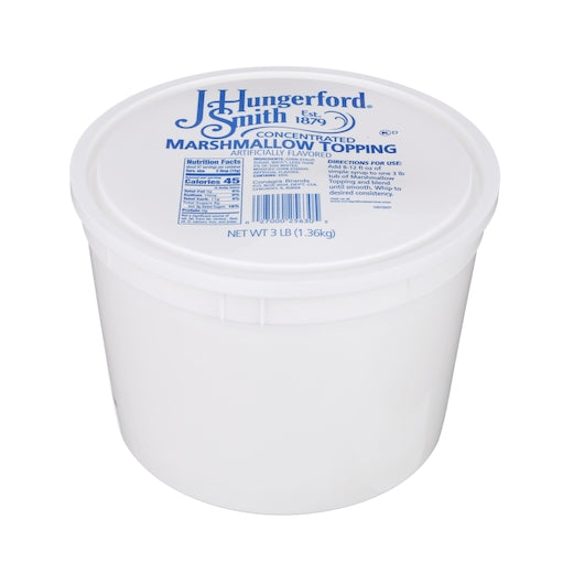 Jhs Topping Marshmallow Tubs Jhs-3 lb.-4/Case