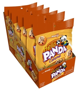 Hello Panda Caramel Creme Filled Bite Size Cookie-2.2 oz.-6/Box-4/Case