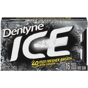 Dentyne Artic Chill Single Ace Gum-16 Count-9/Box-18/Case