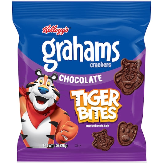 Kellogg's Tiger Bites Chocolate Graham Cracker Snacks-1 oz.-150/Case