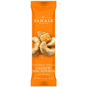 Sahale Cashew Tangerine Vanilla Macadamia Glazed-1.5 oz.-18/Case