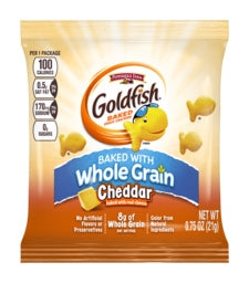 Pepperidge Farms Goldfish Cheddar Whole Grain Crackers-0.75 oz.-100/Case