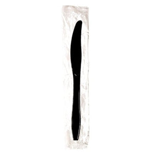 Dixie Heavy Weight Polypropylene Wrapped Black Knife-1000 Count-1/Case