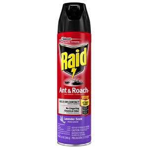 Raid Ant&Roach Killer Lavender-12 oz.-12/Case