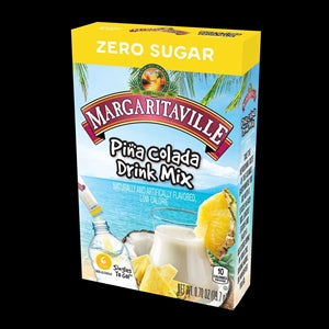 Margaritaville Low Calorie Pina Colada Cocktail Mixer Drink Singles To Go-6 Count-12/Case