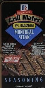 Mccormick Montreal Steak No Paprika-25 lb.-1/Case