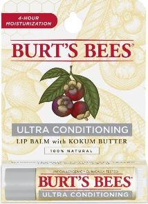 Burt's Bees Lip Balm Ultra Conditioning Blister-0.15 oz.-6/Box-8/Case