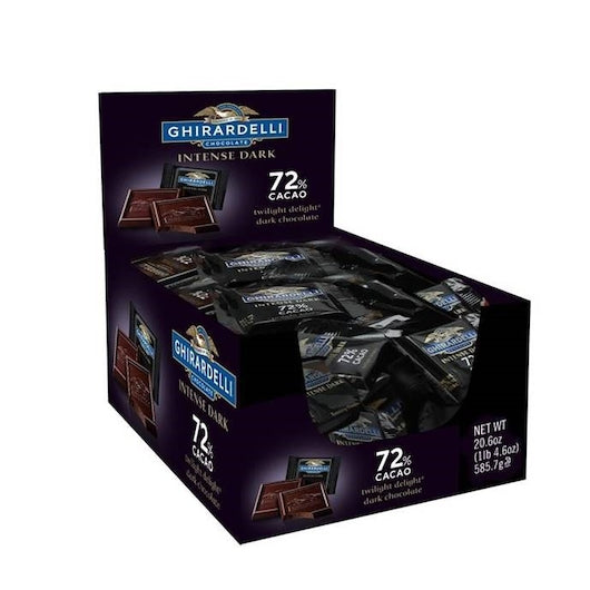 Ghirardelli Twilight Delight Intense Dark Chocolate-0.38 oz.-55/Box-12/Case