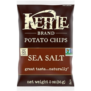 Kettle Foods Sea Salt Potato Chips-2 oz.-6/Case