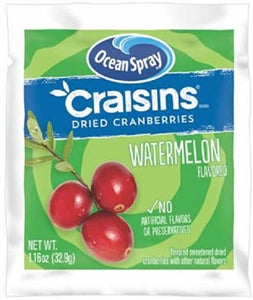 Ocean Spray Watermelon Flavored Craisins-1.16 oz.-200/Case