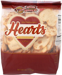 Valley Lahvosh Crackerbread Hearts Original Deli Bags-8 oz.-12/Case