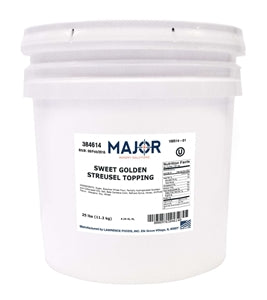 Major Bakery Solutions Sweet Golden Streusel Topping-25 lb.