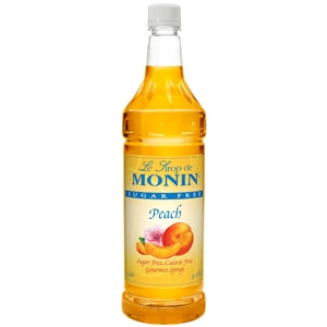 Monin Sugar-Free Peach Syrup-1 Liter-4/Case