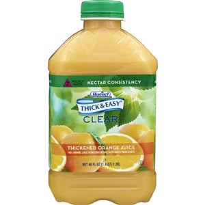 Thick & Easy Clear Thickened Orange Juice-Nectar Consistency-46 oz.-6/Case