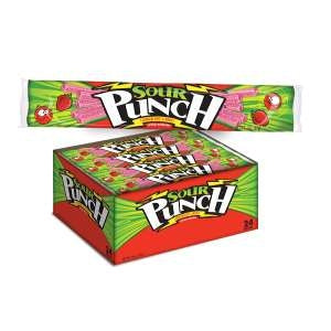 Sour Punch Straws Tray Gummy Candy-2 oz.-24/Box-12/Case