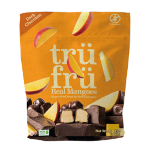 Tru Fru Hyper-Dried Grab & Share Mango In Dark Chocolate-4.5 oz.-6/Case