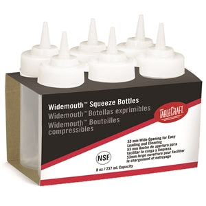 Tablecraft Squeeze Dispenser Widemouth 8 oz. 6 Pepper-6 Count-12/Case