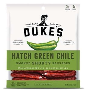 Duke's Shorty Hatch Green Chilies Smoked Sausage-5 oz.-8/Case