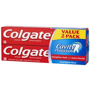 Colgate Value 2 Pack Cavity Protection Great Regular Flavor Toothpaste-12 oz.-6/Box-2/Case