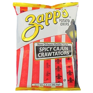 Zapp's Potato Chips Cajun Crawtator Chips-1.5 oz.-60/Case